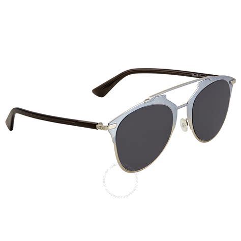 dior grey round sunglasses|christian Dior reflected sunglasses.